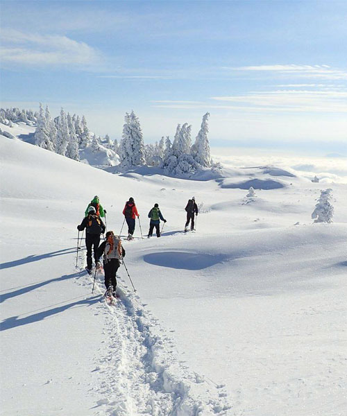 Paysage de neige dans le Haut-Jura